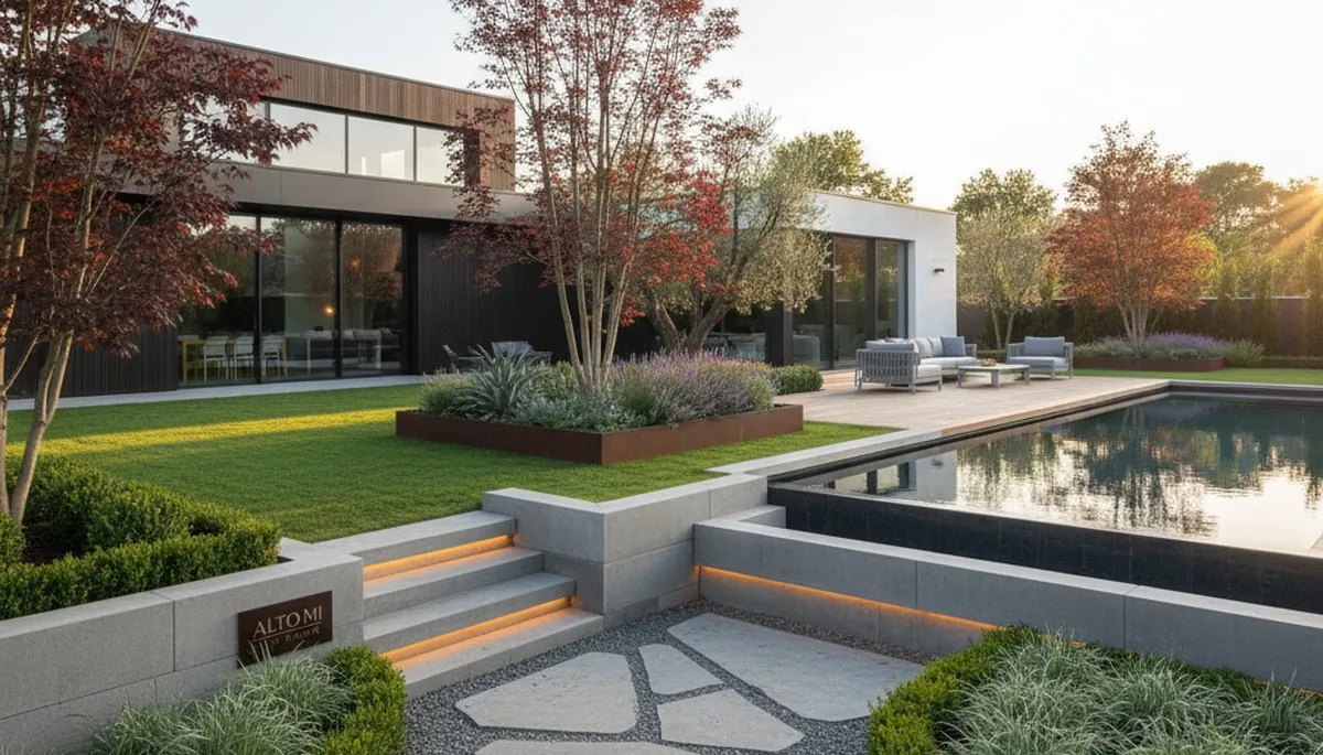 Landscaping crew in Grand Rapids, MI providing professional lawn and landscape services