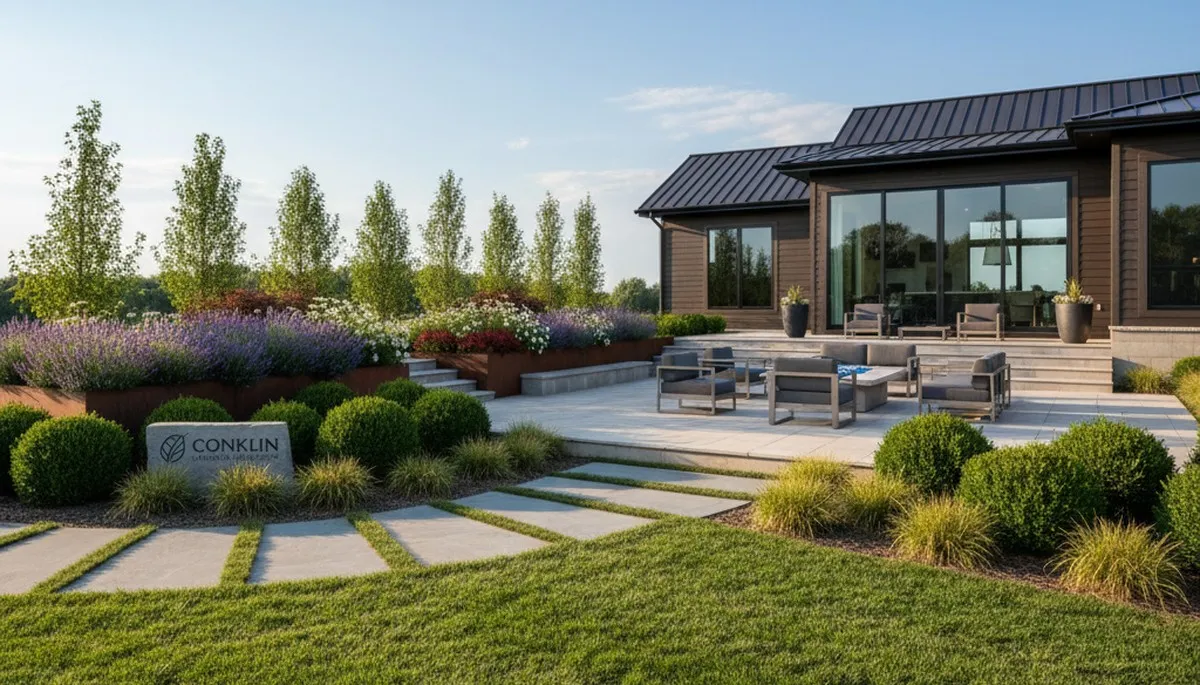 Landscaping crew serving Grand Rapids, MI with professional lawn and landscape services